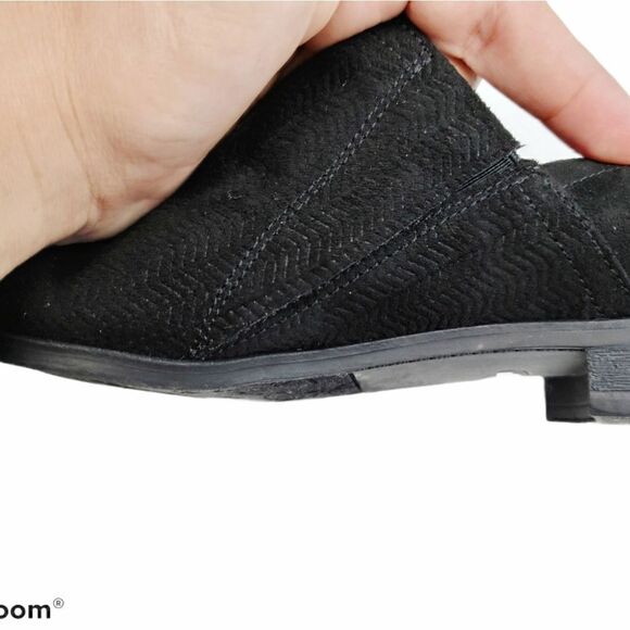 Dr. SCHOLL'S Faux Suede Black  Slip On Loafers 7M - Picture 6 of 11